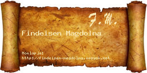 Findeisen Magdolna névjegykártya